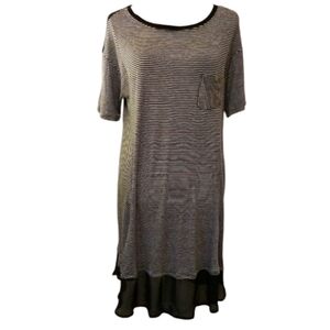 VERA WANG striped dress. Medium